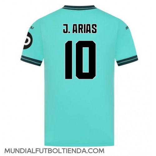 Camiseta Wolves Jhon Arias #10 Segunda Equipación Replica 2025-26 mangas cortas